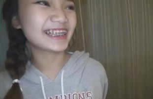 Teen Filipina with Braces Nadale sa 10k Pesos