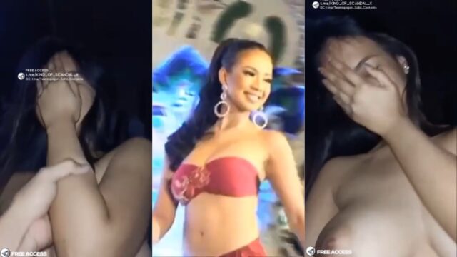 Tinakpan ang Mukha ni Beauty Queen pero Hindi Ang Malaki niyang Suso