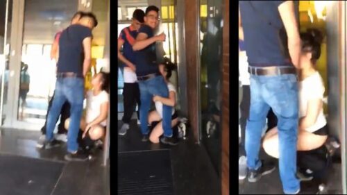 Ito un nag-viral threesome blowjob sa gedli ng mall