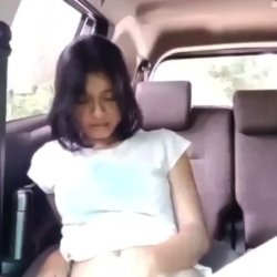 filipino girl masturbates in car – compilation